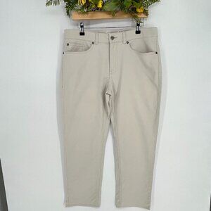 Peter Millar Prima‎ Cotton & Spandex Pants Size 34/27Tan Khaki